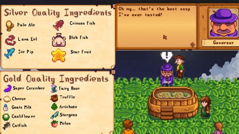 what are high quality ingredients on stardew valley